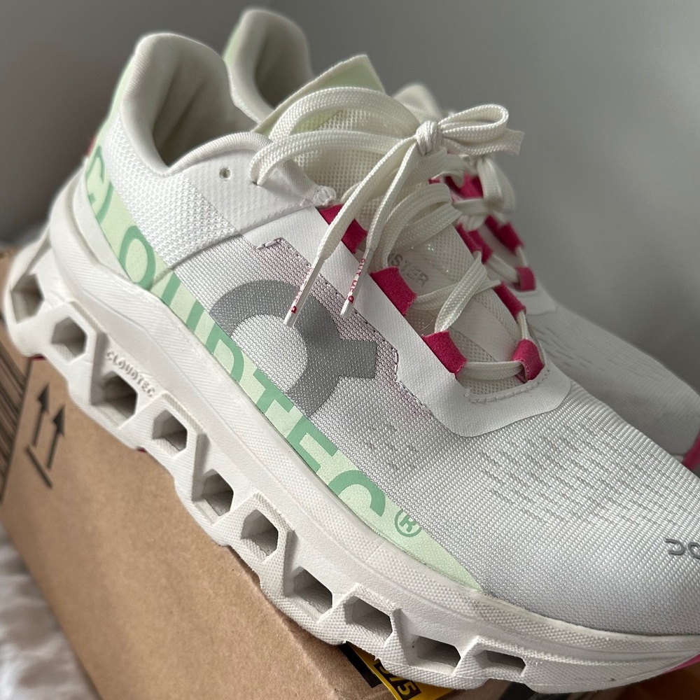 On Cloudmonster white/lima